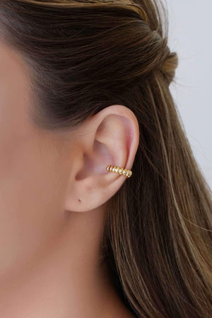 Piercing Gomos Lisos Banhado a Ouro 18K