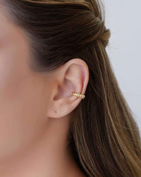 Piercing Gomos Lisos Banhado a Ouro 18K