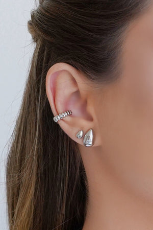 Piercing Gomos Lisos Ródio Branco