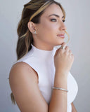 Ear Hook Tubo 4 mm Ródio Branco