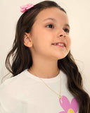 Brinco Infantil Laço Ponto de Luz Cristal Banhado a Ouro 18K