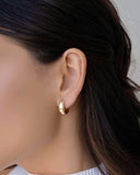 Brinco Argola Click Lisa 1.6 cm Banhado a Ouro 18K