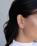 Brinco Argola Reta Lisa 1.4 cm Ródio Branco