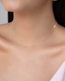 Choker Grumet Achatada Banhado a Ouro 18K - 33 cm