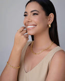 Pulseira Elos Ovais 8mm Banhado a Ouro 18K