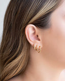 Trio de Argolas Gomos Lisos Banhado a Ouro 18K