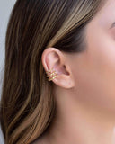 Piercing Filetes Martelados Banhado a Ouro 18K