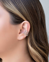 Piercing Filetes Martelados Ródio Branco