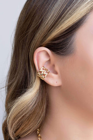 Piercing Grumet Duplo Banhado a Ouro 18K