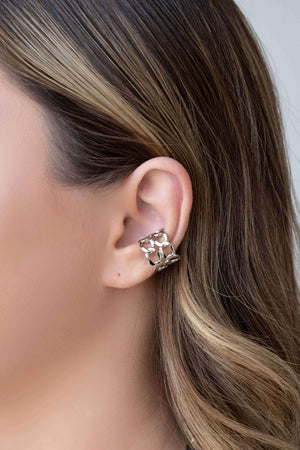 Piercing Grumet Duplo Ródio Branco