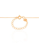 Gargantilha Veneziana Coração Vazado Banhado a Ouro 18K - 45 cm