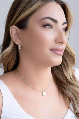 Choker Veneziana Redondo Liso 1.2 cm Ródio Branco