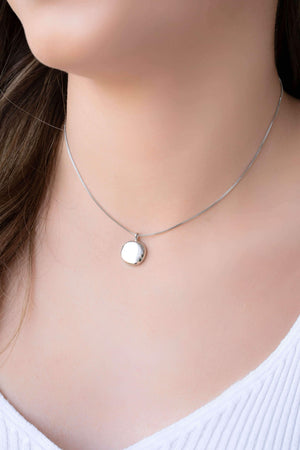 Choker Veneziana Redondo Liso 1.2 cm Ródio Branco