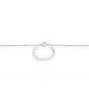 Gargantilha Grumet Plaquinhas Ródio Branco - 45 cm