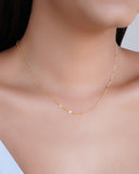 Choker Grumet Plaquinhas Banhado a Ouro 18K - 33 cm