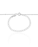 Choker Grumet Plaquinhas Ródio Branco - 33 cm