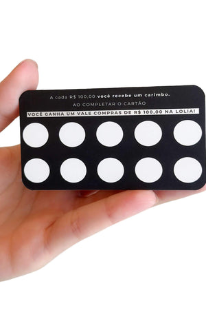 Kit 50 Cartões Fidelidade Lolia