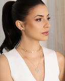 Brinco Coração Liso 1.0 cm Banhado a Ouro 18K