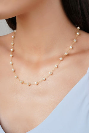 Choker Pérolas Barrocas 6 mm Banhado a Ouro 18K