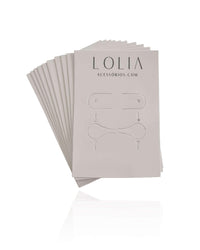 Kit com 10 Tags Semijoias Brincos, Piercing e Anel Lolia