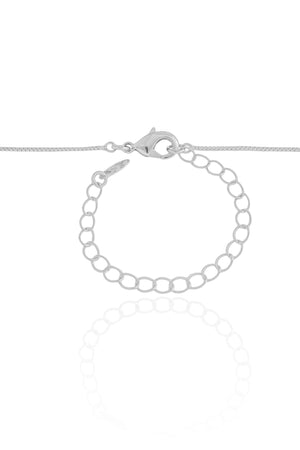 Gargantilha Veneziana Orgânico Pérola Ródio Branco - 40 cm