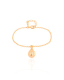 Pulseira Infantil Elos Joaninha Banhado a Ouro 18K