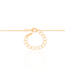 Gargantilha Veneziana Gota Lisa Banhado a Ouro 18K - 45 cm