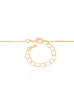 Gargantilha Veneziana Coração Liso Banhado a Ouro 18K - 45 cm