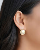 Brinco Redondo Liso 2.0 cm Banhado a Ouro 18K