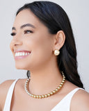 Brinco Redondo Liso 2.0 cm Banhado a Ouro 18K