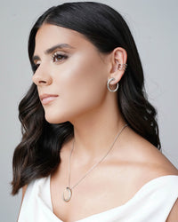 Piercing Filetes Lisos 1.4 cm Ródio Branco