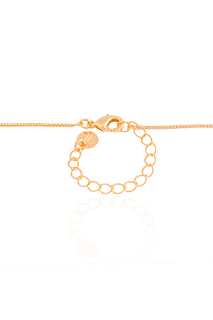 Gargantilha Veneziana Oval Liso Vazado Banhado a Ouro 18K - 45 cm