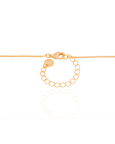 Gargantilha Veneziana Oval Liso Vazado Banhado a Ouro 18K - 45 cm
