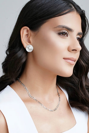 Choker Fígaro 4 mm Ródio Branco