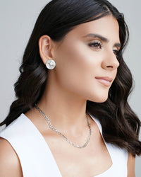 Choker Fígaro 4 mm Ródio Branco