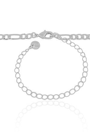 Choker Fígaro 4 mm Ródio Branco