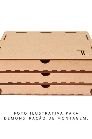 Porta Joias Gaveteiro com 20 Divisórias