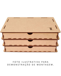 Porta Joias Gaveteiro com 20 Divisórias