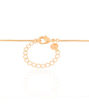 Gargantilha Longa Rabo de Rato 1 mm Gota Lisa Banhado a Ouro 18K - 60 cm