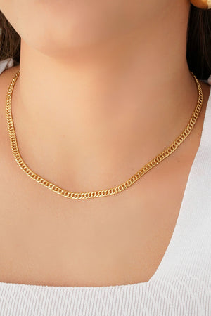 Choker Grumet 4 mm Banhado a Ouro 18K