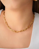 Choker Elos 5 mm Banhado a Ouro 18K