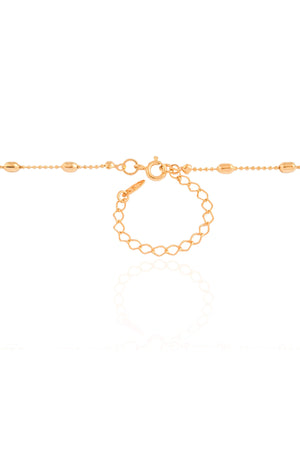 Relicário Estrela Gomos Banhado a Ouro 18K - 45 cm