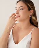 Pulseira Elos Ovais 4 mm Ródio Branco