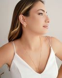 Brinco Argola Click em U Lisa 1.9 cm Banhado a Ouro 18K