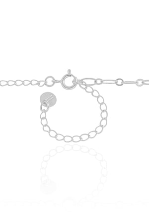 Choker Elos Ovais 3 mm Ródio Branco