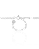 Choker Elos Ovais 3 mm Ródio Branco