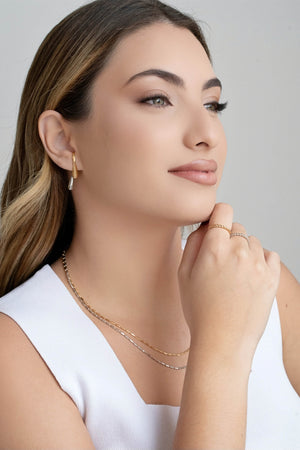 Gargantilha Canutilhos 1 mm Banhado a Ouro 18K - 45 cm