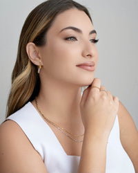 Gargantilha Canutilhos 1 mm Banhado a Ouro 18K - 45 cm