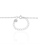 Gargantilha Canutilhos 1 mm Ródio Branco - 45 cm