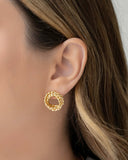 Brinco Torcido Entrelaçado 1.9 cm Banhado a Ouro 18K